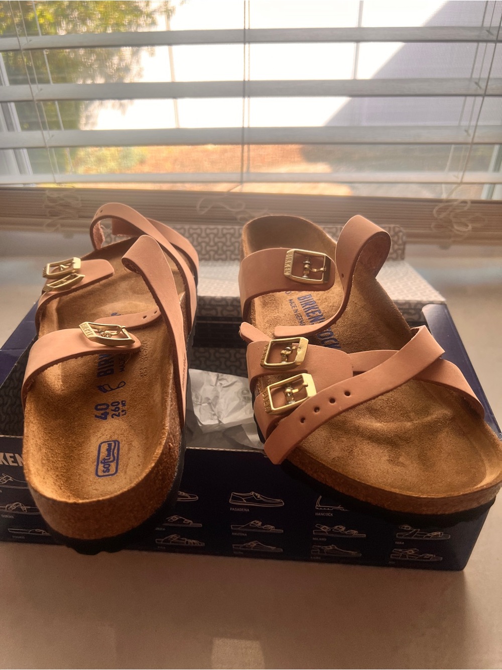 BNWT Birkenstock Franca Sandal Soft Bed- Blush - Picture 5 of 5